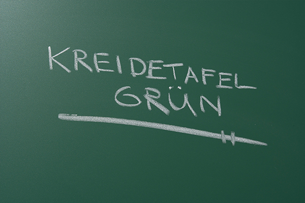 Kreidetafel Gruen