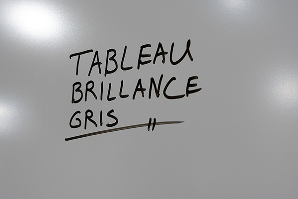 Tableau brillance Gris