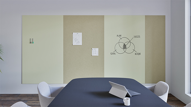 Chameleon Sharp Wall Combi, Whiteboard, Whiteboard, Droog uitwisbaar bord, Groot whiteboard voor de muur, Randloos whiteboard