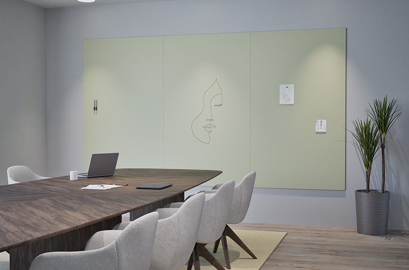 Chameleon Sharp Wall, Whiteboards, Whiteboard, Droog uitwisbaar bord, Groot whiteboard voor de muur, Randloos whiteboard