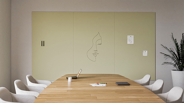 Chameleon Sharp Wall, Whiteboard Wand, Whiteboard, Trockenlöschtafel, Großes Whiteboard für die Wand, Randloses Whiteboard