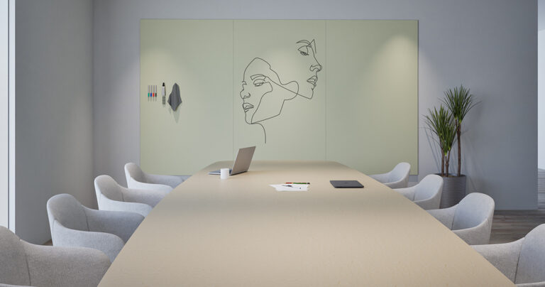 Chameleon Sharp Wall, Whiteboards, Whiteboard, Droog uitwisbaar bord, Groot whiteboard voor de muur, Randloos whiteboard