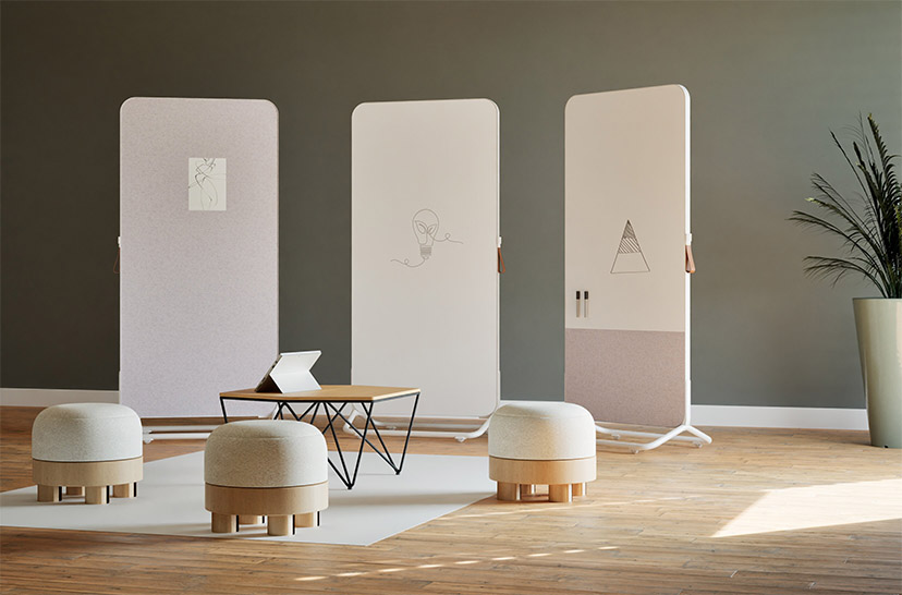 chameleon, Whiteboard op wielen, Verrijdbaar whiteboard, Whiteboard verrijdbaar, Whiteboard op standaard, Chameleon Mobile