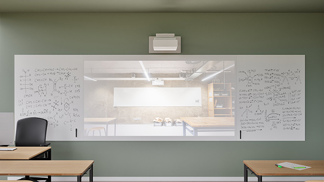 hybrid whiteboard, whiteboard met projectie, whiteboard wand met beamer, schrijfwand onderwijs, interactieve wand oplossing, whiteboard met touchscreen, projectiewand onderwijs, whiteboard en projectie combineren, schrijfwand kantoor, visuele wandoplossing, whiteboard met PET vilt combineren, Chameleon Hybrid Wall, multifunctionele schrijfwand, whiteboard voor grote groepen, presentatiewand onderwijs, whiteboard met indirect licht, whiteboard zonder reflectie, maatwerk schrijfwand, whiteboard en samenwerking, whiteboard voor vergaderruimte