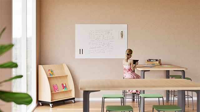 frameless whiteboard, ceramic whiteboard, Sharp whiteboard, whiteboard for education, design whiteboard, sustainable whiteboard, magnetic whiteboard, whiteboard with colour, Dutch whiteboard brand, durable writing surface