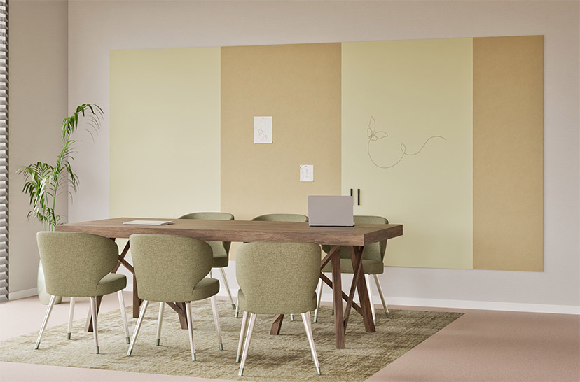 Chameleon Sharp Wall Combi, Whiteboard, Whiteboard, Droog uitwisbaar bord, Groot whiteboard voor de muur, Randloos whiteboard