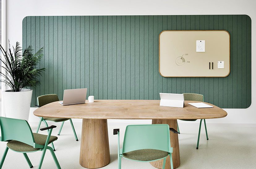 Chameleon, Akoestische wandpanelen, Akoestisch paneel, Geluidsabsorberende wandpanelen, Akoestische platen, Curve Wall Acoustics product