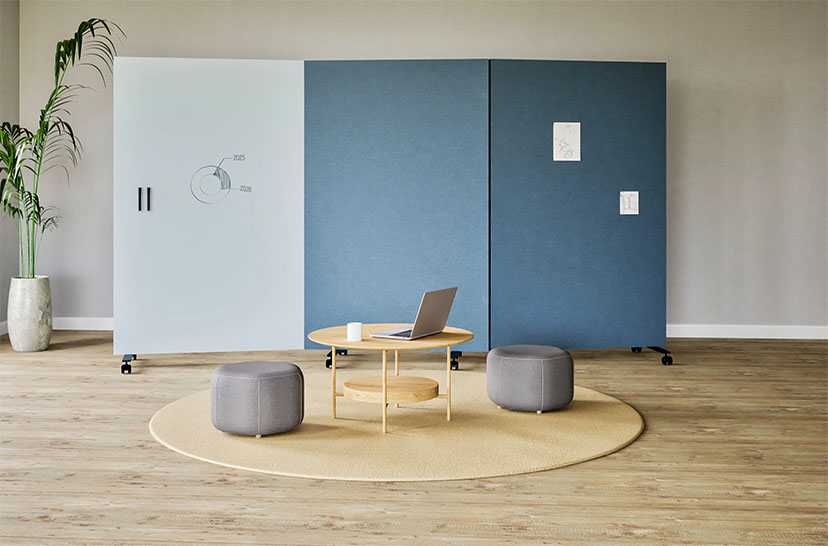 chameleon, Whiteboard op wielen, Verrijdbaar whiteboard, Whiteboard verrijdbaar, Whiteboard op standaard, Harmonica WorkWall