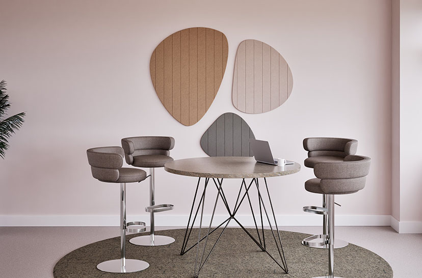 Pebbles Acoustics, Akustik Wandverkleidung, Akustikpaneel, Akustikplatten, Akustik Wandpaneele