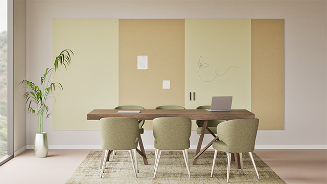 Chameleon Sharp Wall Combi, Whiteboard, Whiteboard, Dry Erase Board, Large Whiteboard for Wall, Frameless Whiteboard