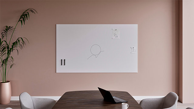 Chameleon Sharp, Tableau blanc, Tableau blanc, Tableau effaçable à sec, Grand tableau blanc pour mur, Tableau blanc sans cadre