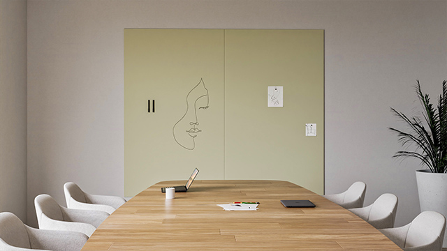 Chameleon Sharp Wall, Tableau blanc, Tableau blanc, Tableau effaçable à sec, Grand tableau blanc pour mur, Tableau blanc sans cadre, tableau blanc mural