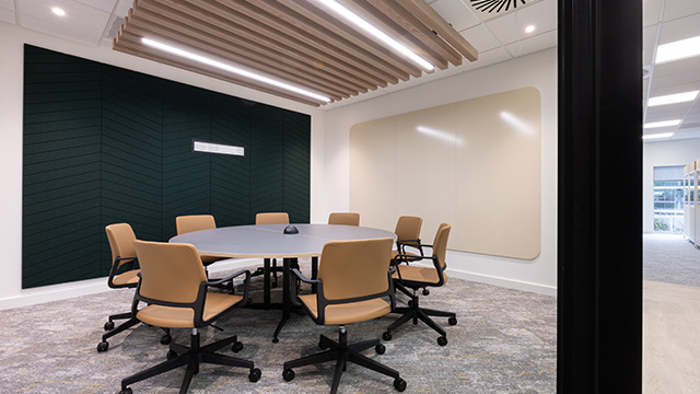 ceramic steel whiteboards, SatinTones, PET acoustic walls, acoustic panels office, divider panels workspace, office interior solutions, collaborative workspace, Suntera Plaza House, POS Interiors, office acoustics