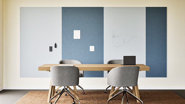 Chameleon Sharp Wall Combi, Whiteboard, Whiteboard, Trockenlöschtafel, Großes Whiteboard für die Wand, Randloses Whiteboard