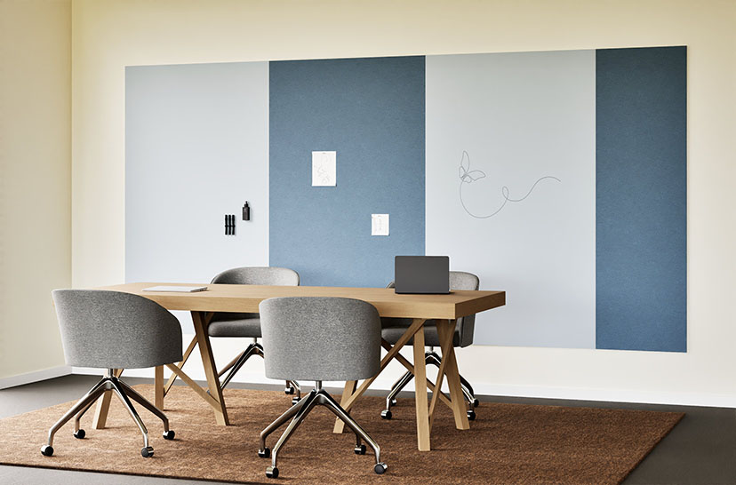 Chameleon Sharp Wall Combi, Whiteboard, Whiteboard, Dry Erase Board, Large Whiteboard for Wall, Frameless Whiteboard