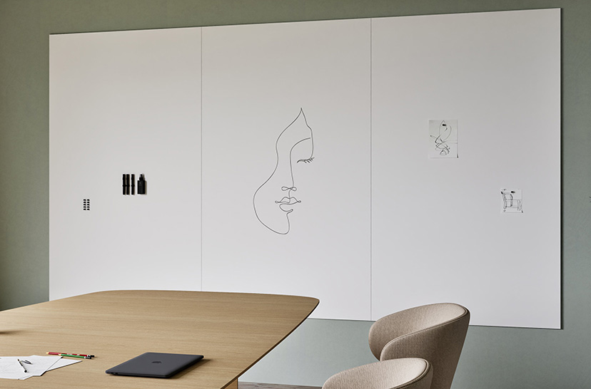 Chameleon Sharp Wall, Tableau blanc, Tableau blanc, Tableau effaçable à sec, Grand tableau blanc pour mur, Tableau blanc sans cadre, tableau blanc mural