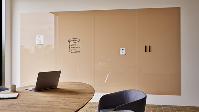 chameleon, glasborden magnetisch, glazen whiteboard, whiteboard glas, glazen schrijfbord, sharp glassboard, Glassboards