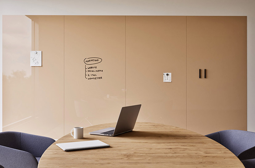 Chameleon Sharp Glasswall, Glassboard, Magnetische Glastafeln, Whiteboard Glas, Glas Magnettafel, Glastafel zum beschriften