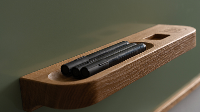 Chameleon Whiteboard Oak Tray Kit, Oak Tray für Whiteboards
