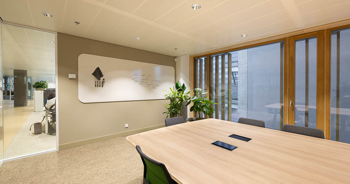 Design whiteboard used for an interior design presentation