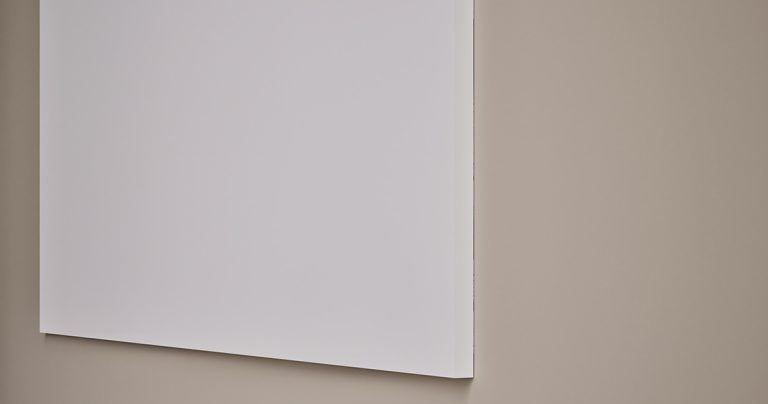 Large whiteboard covered in a full project timeline